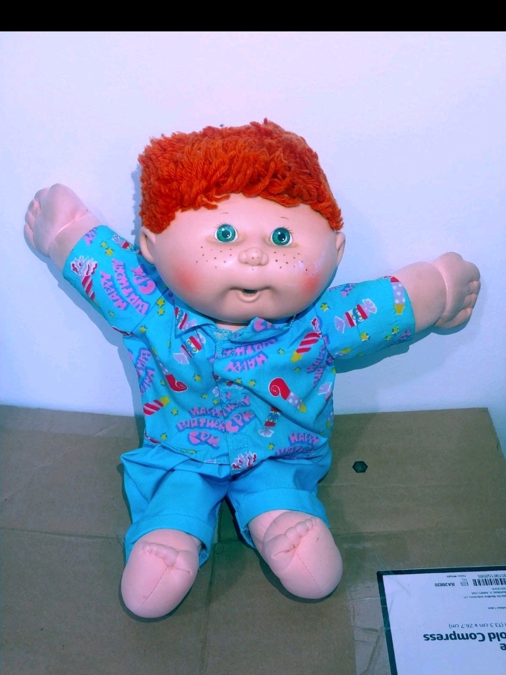 1986 Designer Line Red Head with Freckles Cabbage Patch Kid